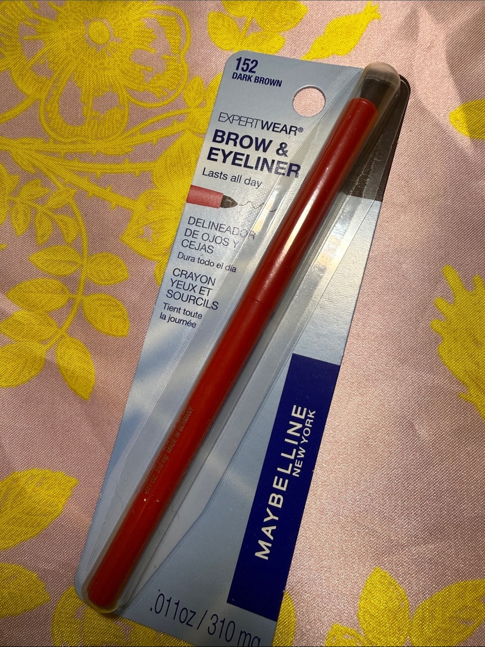 Maybelline Expertwear Brow & Eyeliner - Dark Brown in one  (152)